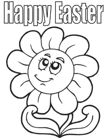 Easter Flowers Coloring Pages | Free Download Kids Coloring Printable