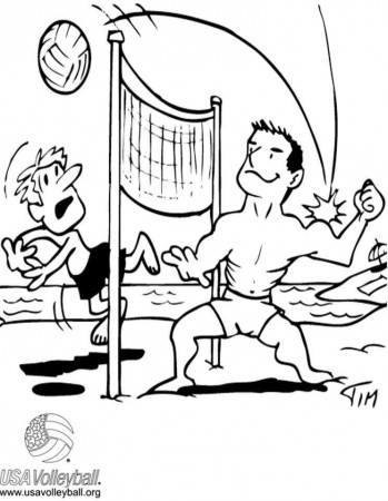 volleyball coloring page | Free Coloring Page Site