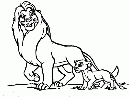 Easy Disney Lion King Drawingsprintable Coloring Pages The Lion 