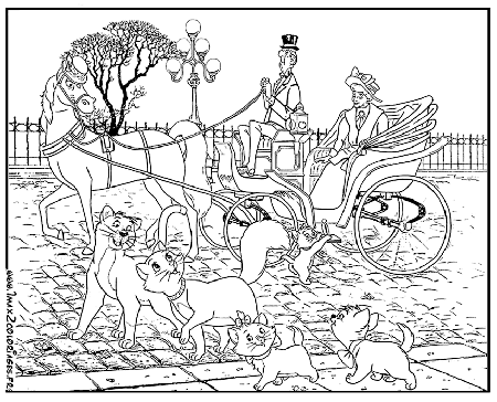 Coloriages Les Aristochats - coloring page The Aristocats - Une 