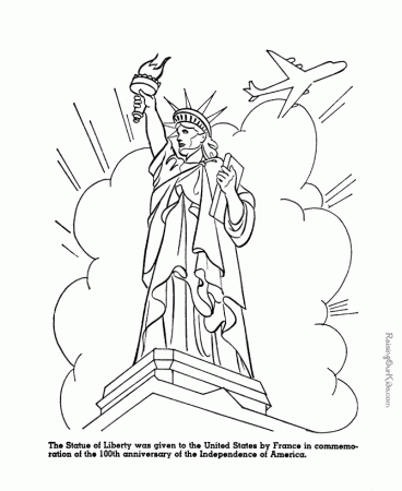 Statue of Liberty Coloring Pages - What does the Statue of Liberty 