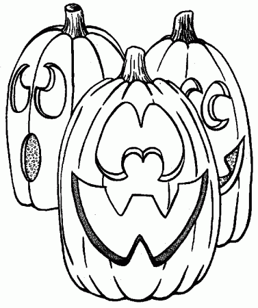 3 Pumpkin Halloween coloring pages Free Printable Coloring Pages 