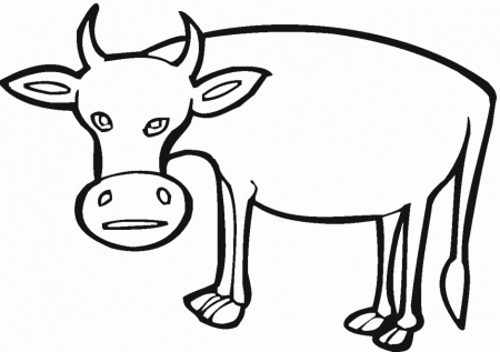Download Eating Grass Cow Coloring Pages Or Print Eating Grass Cow 