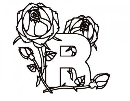 Letter P, and R Colouring Pages (page 2)