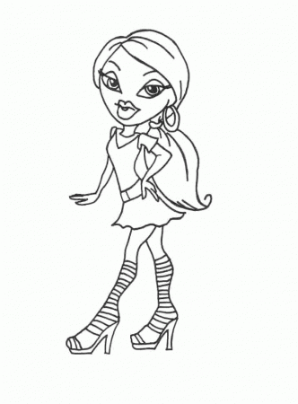 Download Bratz Coloring Pages Are Interesting In Style Or Print 