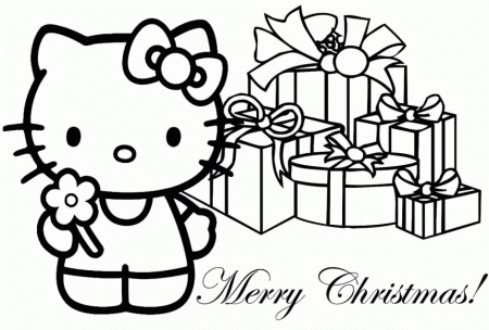 Hello Kitty Coloring Pages Christmas Games Online Coloring Pages 
