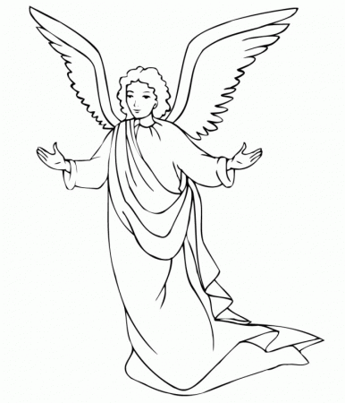 Angels Coloring Pages Picture | 99coloring.com