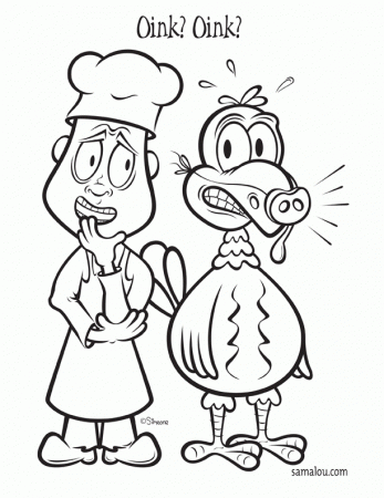 cartoon turkey Colouring Pages (page 3)