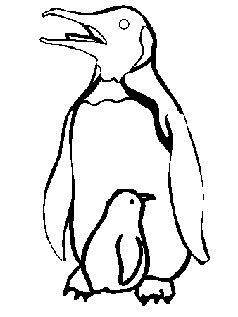 Penguins-Coloring-Page | COLORING WS