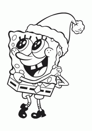Spongebob Christmas Coloring Pages - Free Printable Coloring Pages 