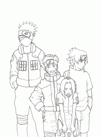 Activity Coloring Page Naruto - Kids Colouring Pages