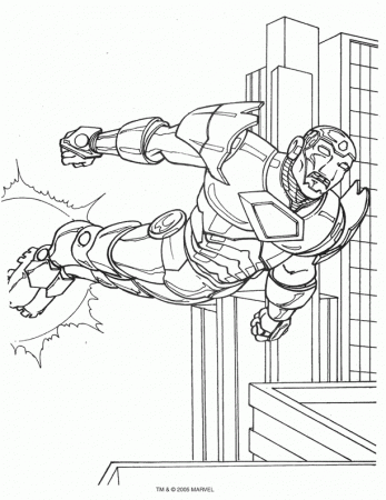 Free Printable Colouring Pages Iron Man