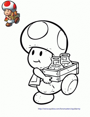Mario Coloring Pages - Squid Army