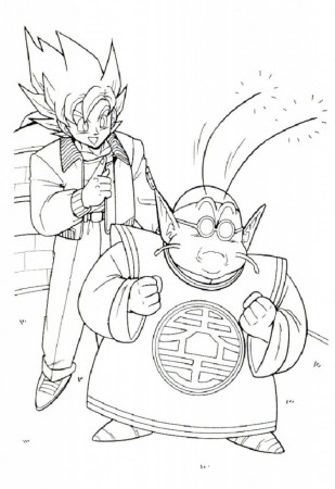Dragon Ball Z Printable Coloring Pages #5 | Extra Coloring Page