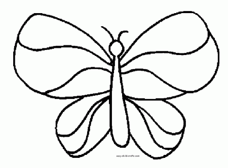 Animal Coloring Butterfly Saw Pattern Project17 : butterfly 
