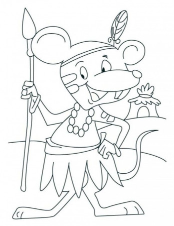 Bear And Moose Coloring Pages 2 | 99coloring.com