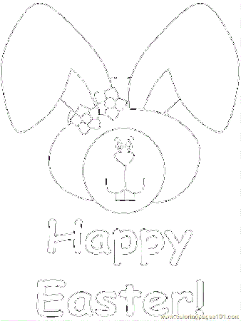 Coloring Pages Easter Coloring 8 (Cartoons > Miscellaneous) - free 