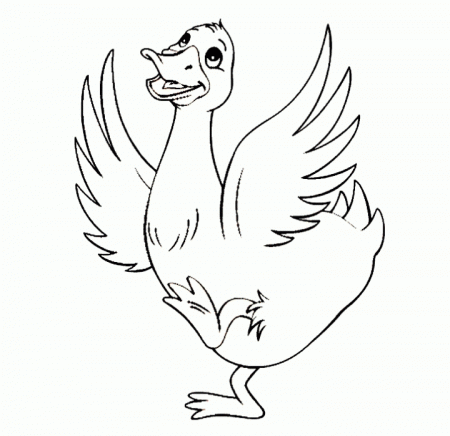 Free Printable Duck Coloring Page For Kids | Coloring Pages