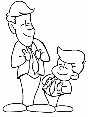 I Love You Dad Fathers Day Coloring Pages For Kids | Free 