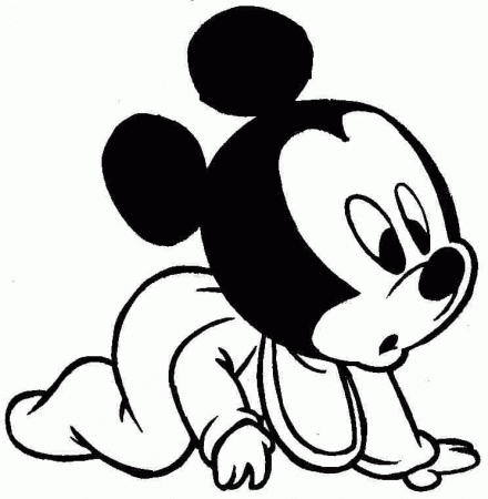 Cartoon Disney Mickey Mouse Coloring Pages Free Printable For 