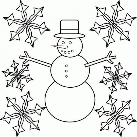 Free Colouring Pages Winter Season For Preschool 22088#