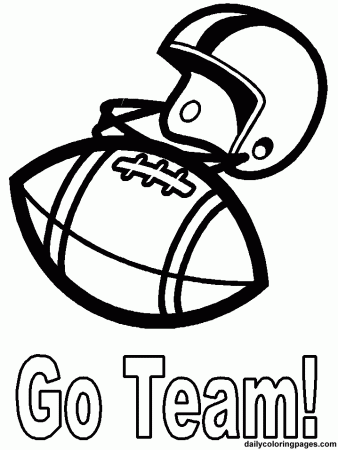 Printable Helmet For Football Coloring Pages