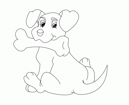 Coolest Free Dog Coloring Pages 55716 Dog Bone Coloring Page