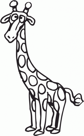 Cartoon Giraffe Coloring Pages - Free Printable Coloring Pages 