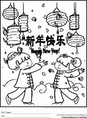 chinese new year coloring pages ginorma kids