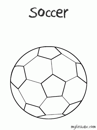Softball And Soccer Coloring Pages