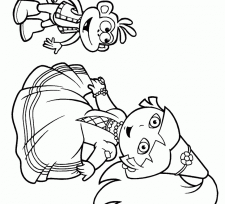 Dora Coloring Book - Kids Colouring Pages