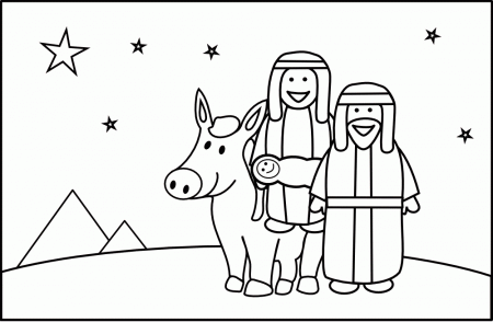Mary And Joseph Coloring Pages 540 | Free Printable Coloring Pages