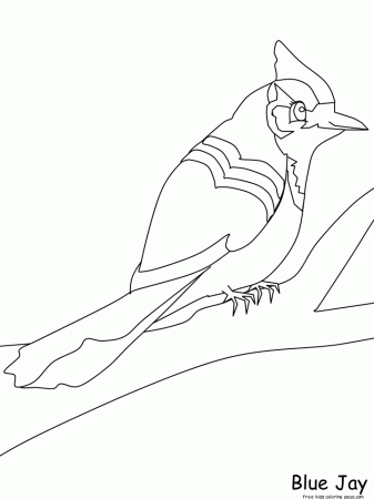 Blue Bird Coloring Page