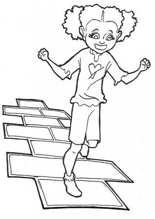 Coloring page hopscotch - img 9577.