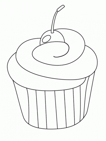 Cupcakes Colouring Pages (page 2)