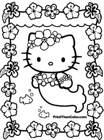 Hello Kitty Coloring Pages Free Printable | Free coloring pages 