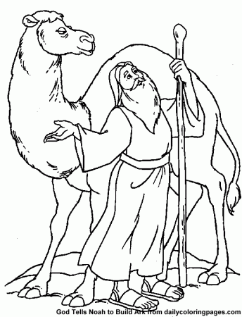 Camel Bible - Camel Coloring Pages : Coloring Pages for Kids 