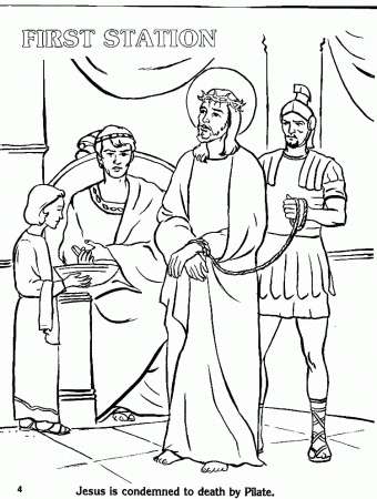 Catholic Coloring Pages Stations Of The Cross 11 | Free Printable 