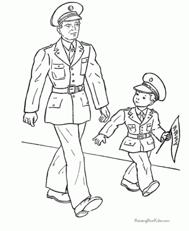 Veterans Day Coloring Book Pages 001