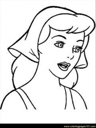 Coloring Pages Cinderella%2bfaces (Cartoons > Cinderella) - free 