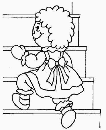 raggedy doll Colouring Pages