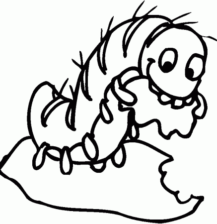 Caterpillar : Yubee The Caterpillar Coloring Pages Print, Very 