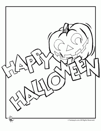 11 Happy Halloween Coloring Pages