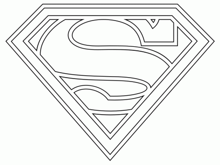 Superman Symbol Coloring Pages