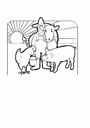 girl farmer Colouring Pages (page 3)