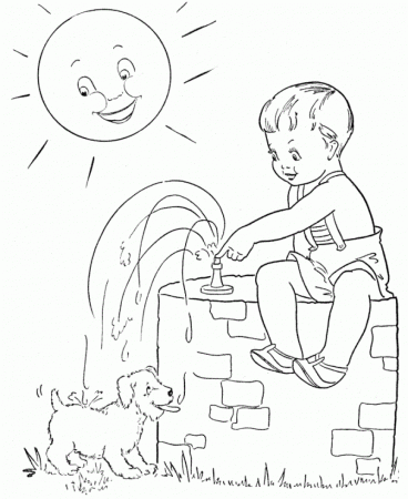 Summer Coloring Pages For Kindergarten - Kids Colouring Pages