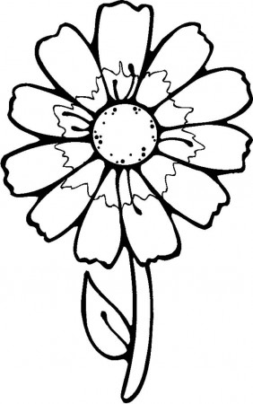 picture of flowers to color for kids | Free Reference Images