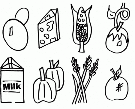 Grown Healthy Food Coloring Pages - Food Coloring Pages : Coloring 