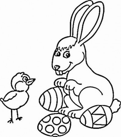 Easter Bunny And Chick Drawing Book