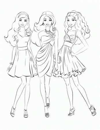Barbies Coloring Pages | Coloring Pages